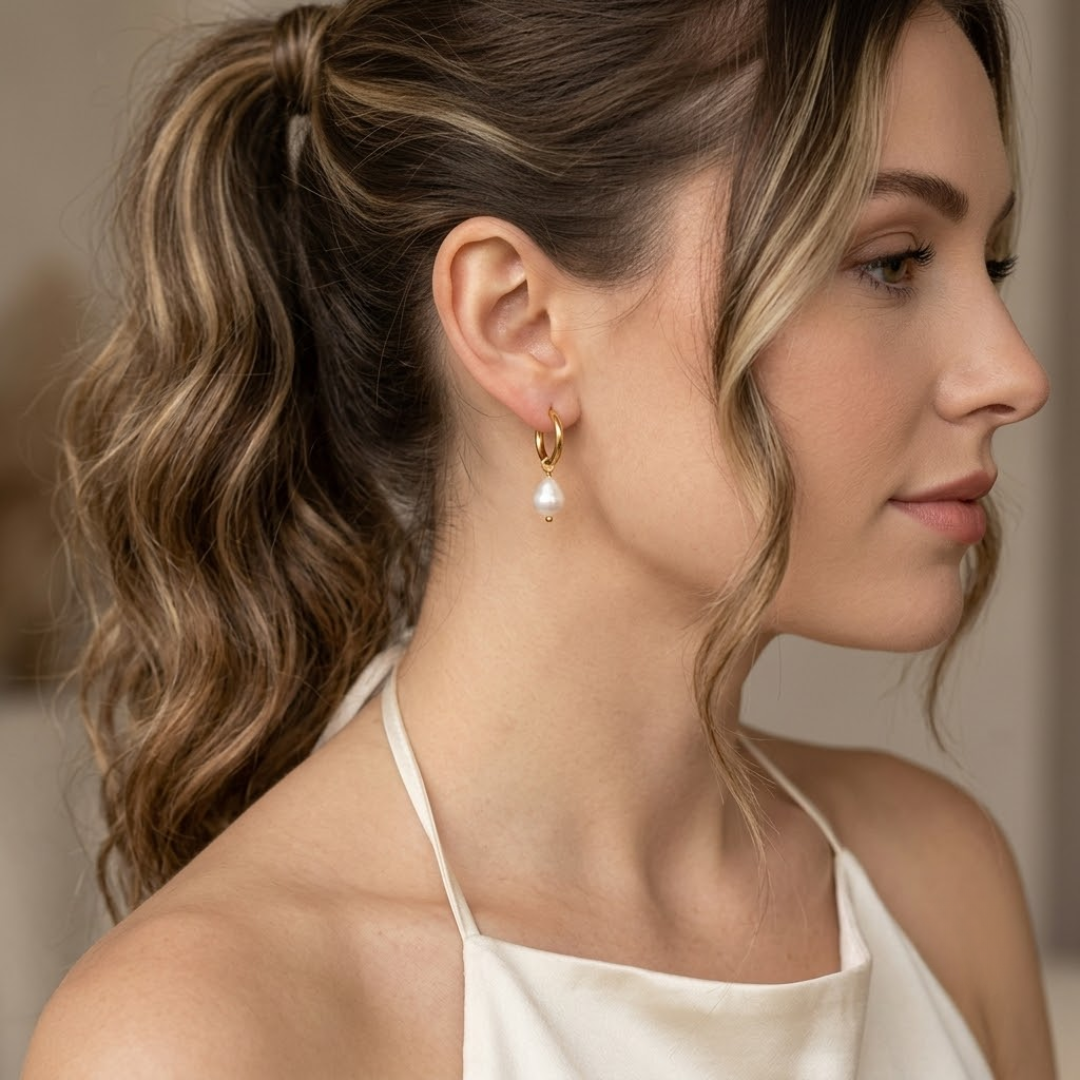 Pearl Hoops