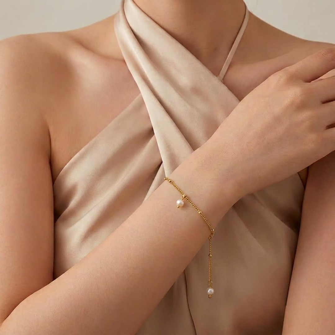 Pearl Charm Bracelet