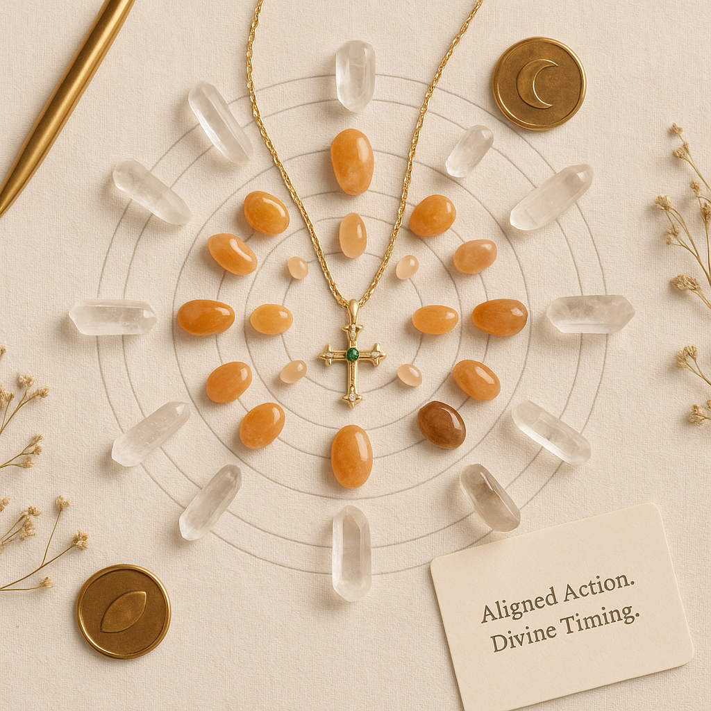 Manifestor's Cross Necklace – Talisman for Aligned Action