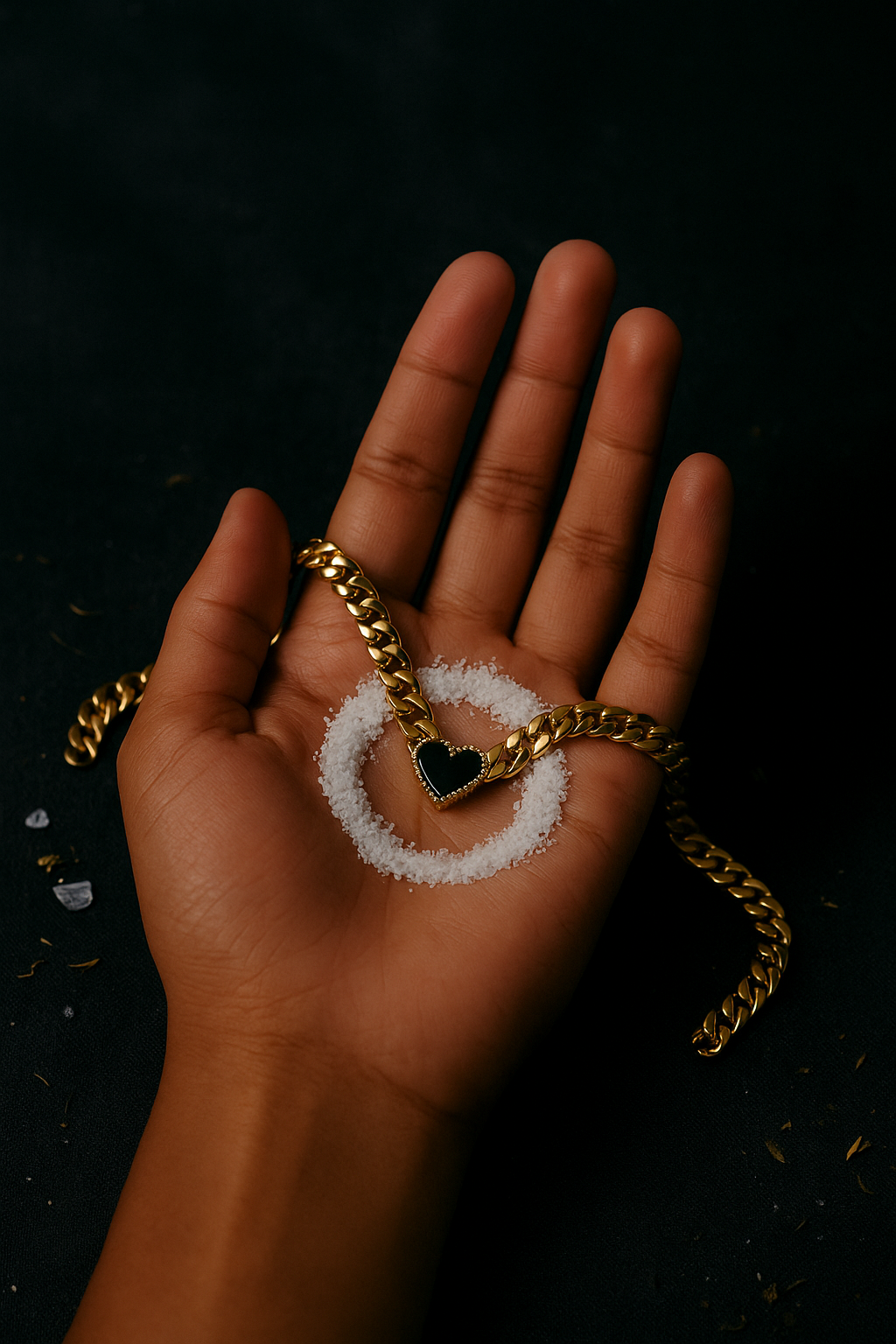Eclipse Heart Necklace – Talisman of Sacred Boundaries