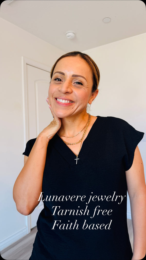 Jewelry that looks good, is faith based and won’t tarnish? Yes please! 
<br><br>

@trylunavere truly makes beautiful pieces of jewelry that you can pair with so many looks! 
#trylunavere #lunavere #jewelry #crossnecklace 
<br><br>

Tarnish free | jewelry | Christian jewelry | ad | gifted